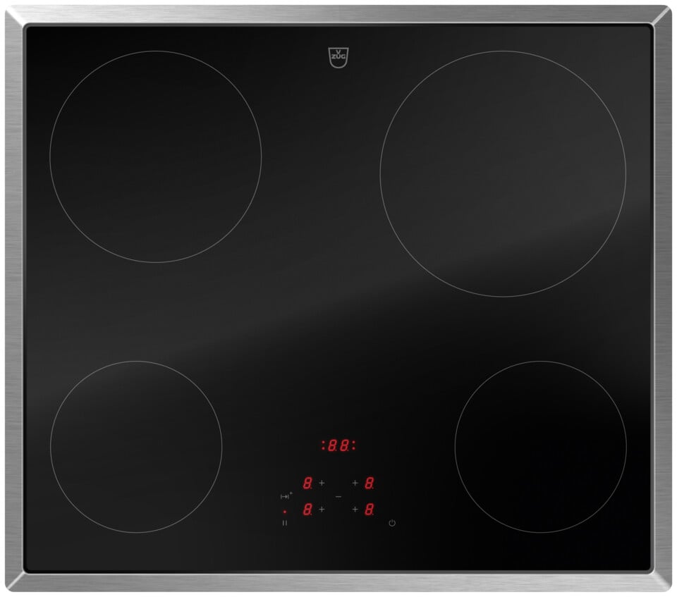 V-ZUG Table de cuisson CookTop V2000 A604, Corps de chauffe à rayonnement, Norme