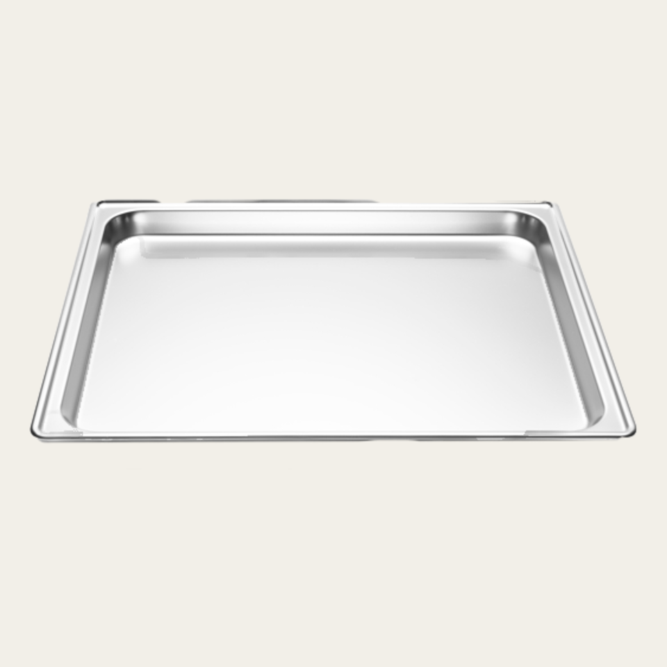 Stainless steel tray unperforated, Amendment 2