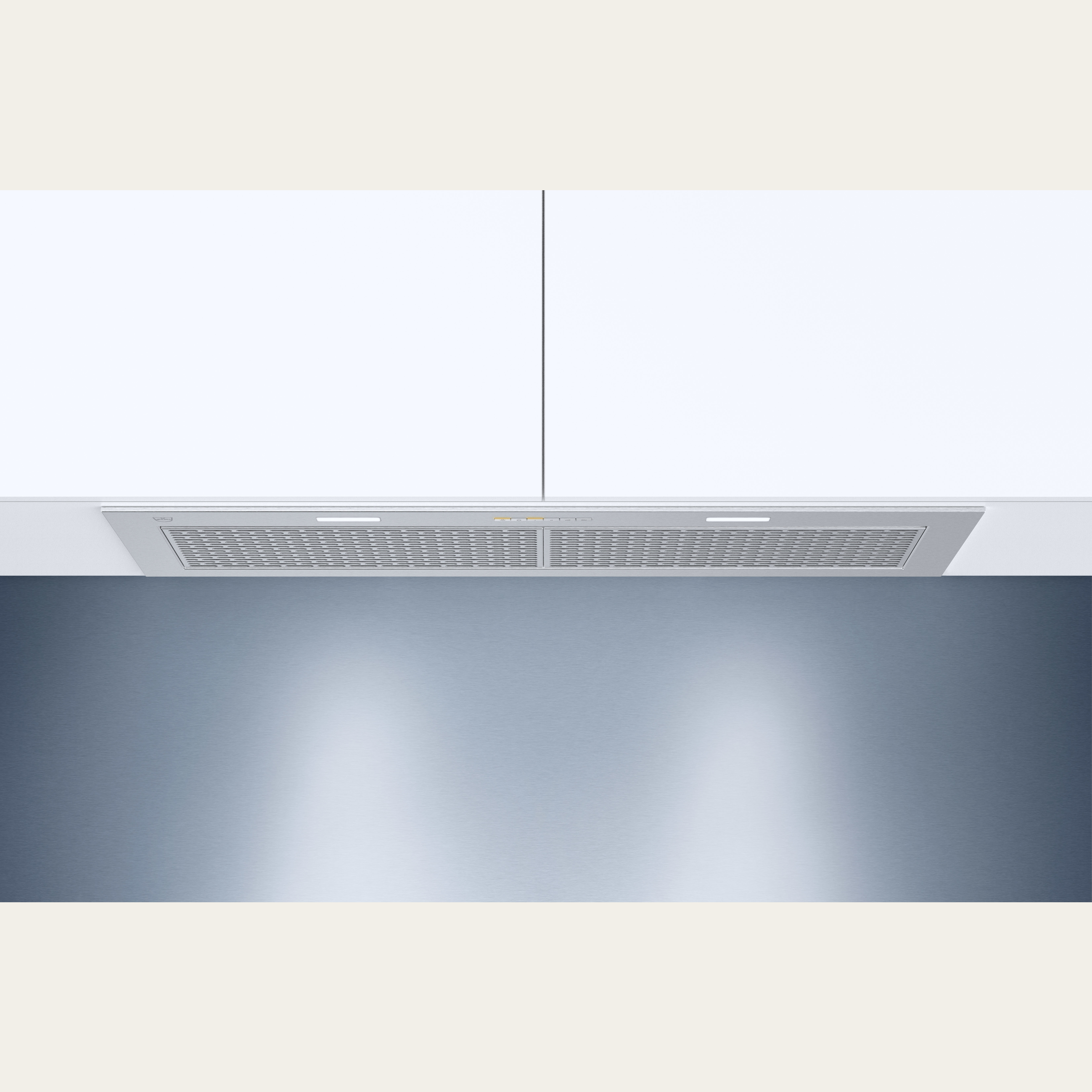 V-ZUG Range hood AiroClearCabinet V4000, Standard width: 90.0 cm, ChromeClass, OptiLink, Energy efficiency rating: A, Extracted air, push buttons, Installation method: integrated range hood