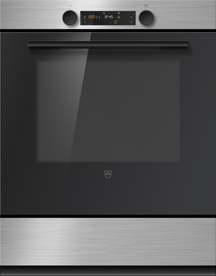 V-ZUG Four Combair V600, Norme largeur: 60 cm, Normede hauteur: 76.2 cm, ChromeClass, Poignée: Nero, commutateur rotatif, V-ZUG-Home, Tiroir chauffant de l’appareil