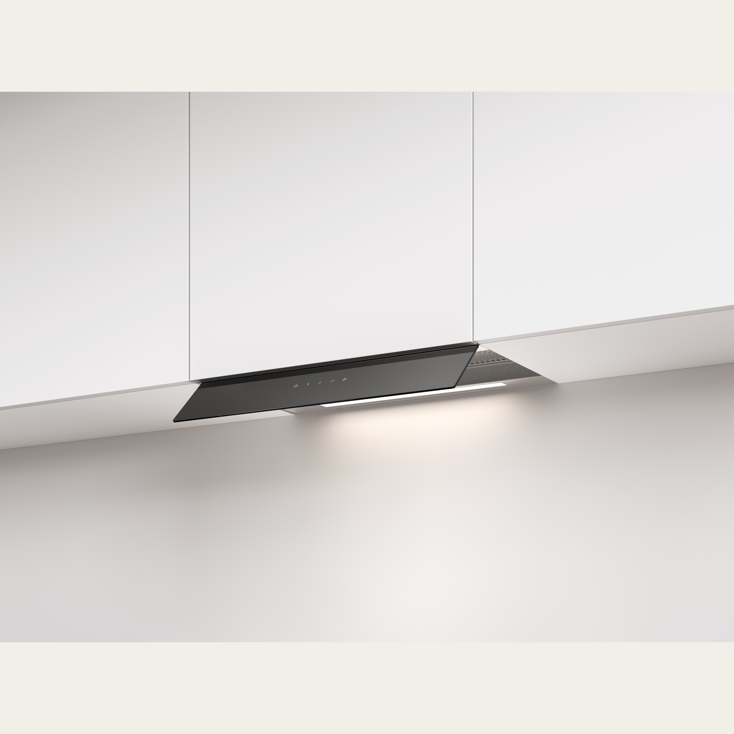 V-ZUG Cappa aspirante AiroClearIncasso V600 S55, Standard di larghezza: 55 cm, nero, OptiLink, Classe di efficienza energetica: A+++, Aria di scarico, Circolazione dell'aria, Touch (Sensor)