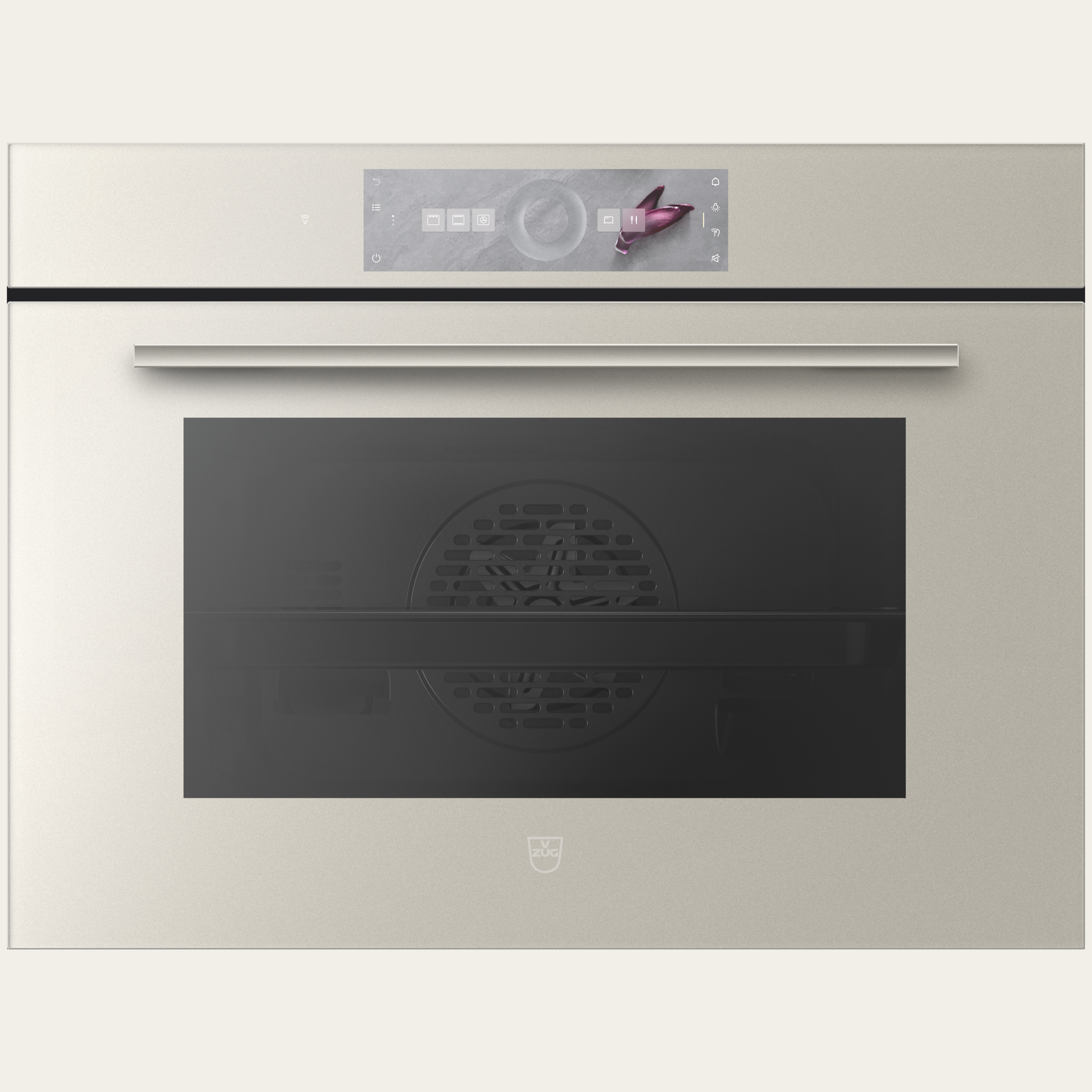 V-ZUG Backofen Combair V6000 45P, Breitennorm: 60 cm,Höhennorm: 45 cm, Spiegelglas Pearl, Touchscreen mitCircleSlider, V-ZUG-Home, Pyrolytische Selbstreinigung