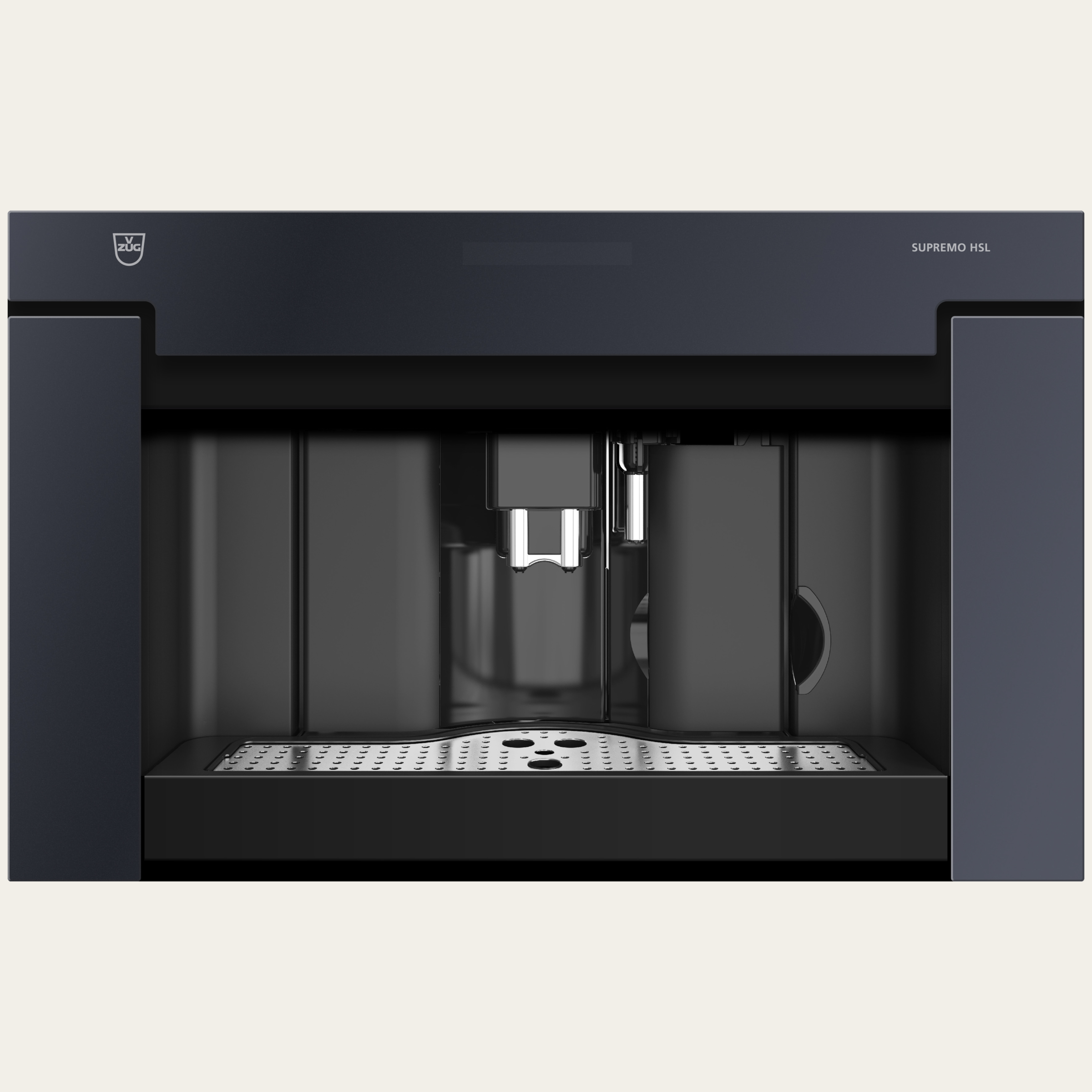 V-ZUG Coffee-Center Supremo HSL 60, Breitennorm: 60 cm, Höhennorm: 38.1 cm, Spiegelglas Schwarz, TouchControl, Energieeffizienzklasse: A