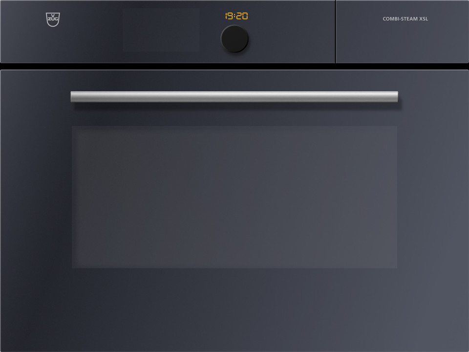 V-ZUG Combi-Steam XSL steam cooker, width 60 cm, mirror glass design, chrome rod handle, 230 or 400 VNOTE: Product fitted with Wi-Fi module as standard (V-ZUG-Home ready)