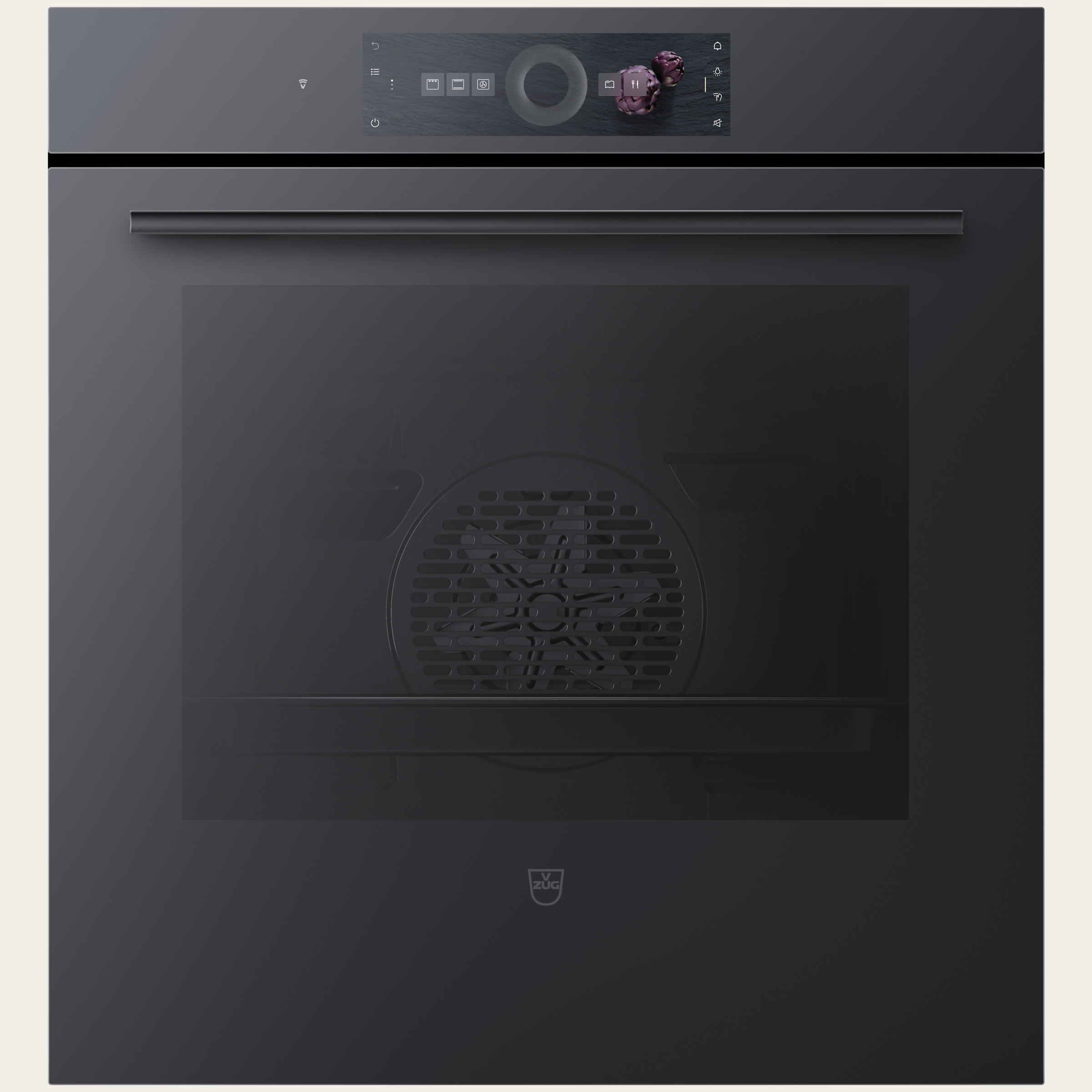 V-ZUG Oven Combair V6000 60PC, Standard width: 55 cm, Standard height: 60 cm, Black mirror glass, Touchscreen with CircleSlider, V-ZUG-Home, Pyrolytic self-cleaning