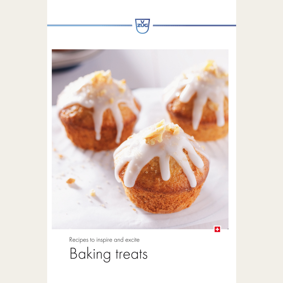 Recipe book 'Baking treats' in English (Int.)