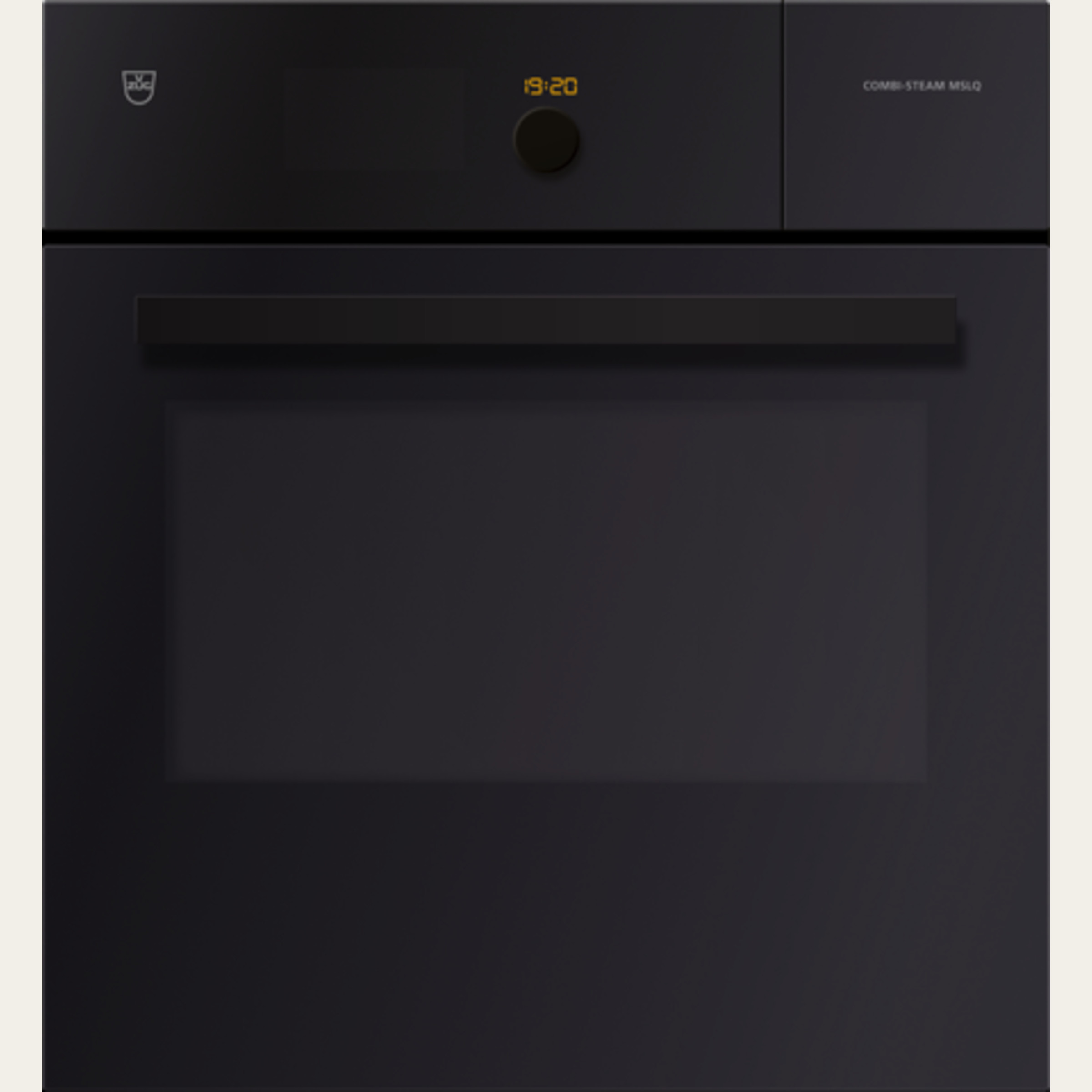 V-ZUG Stoomoven Combi-Steam MSLQ 60, Breedte: 60 cm,Hoogte: 60 cm, Spiegelglas, Deurgreep: Zwarte designgreep, TouchControl en regelknop, V-ZUG-Home, Microgolfoven