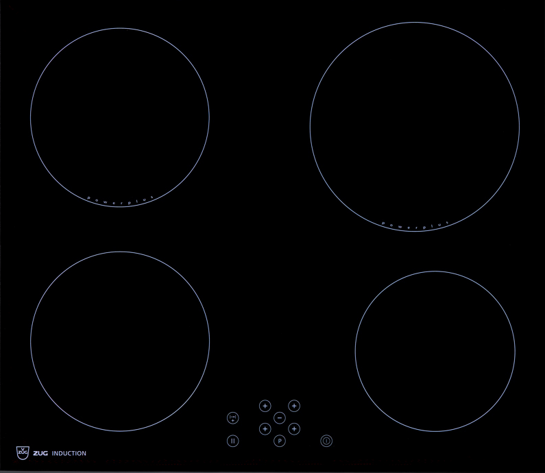 V-ZUG Plan de cuisson Induction GK46TIGF, encastrement a fleur, BlackDesign