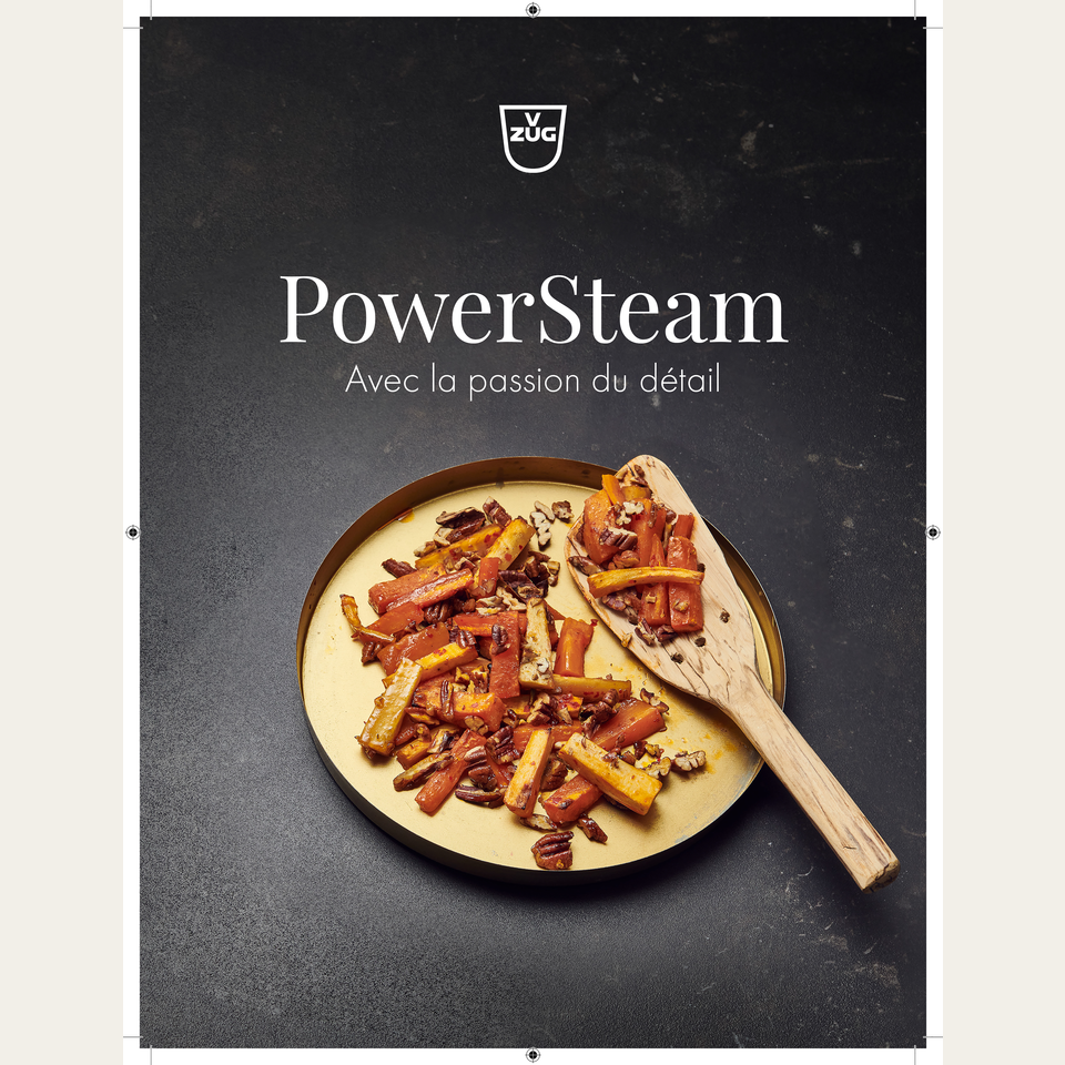 Livre de recettes Français 'Au PowerSteam - Avecla passion du détail'