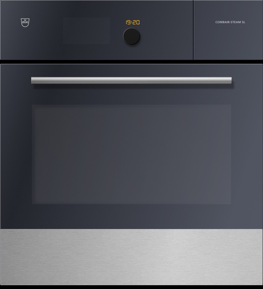 V-ZUG Steamer Combair-Steam SL, width 55 cm, ChromeClass design, chrome rod handle, 230 or 400V, short modelNOTE: Product fitted with Wi-Fi module as standard (V-ZUG-Home ready)