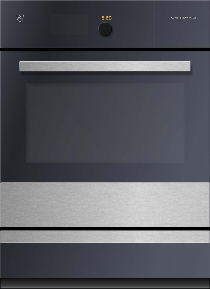 V-ZUG Combi-Steam MSLQ steam cooker, width 55 cm, ChromeClass design, chrome design handle, 230 or 400 V, heated system drawer, V-ZUG Home