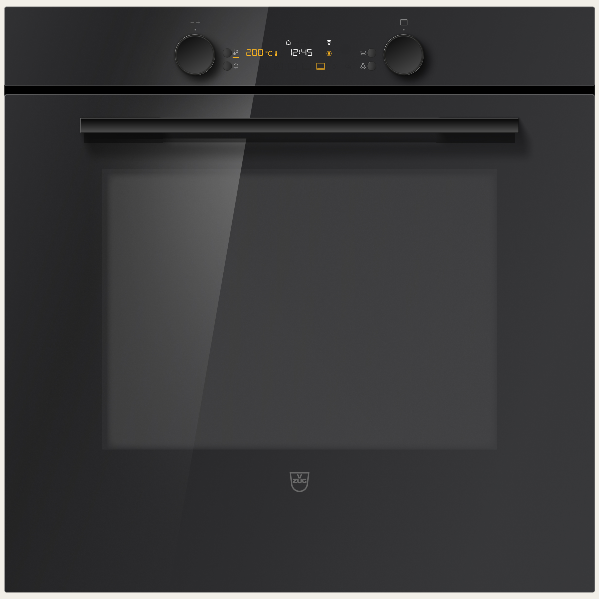 V-ZUG Four Combair V600 60, Norme largeur: 60 cm, Normede hauteur: 60 cm, Verre Nero, Poignée: Nero, commutateur rotatif, V-ZUG-Home