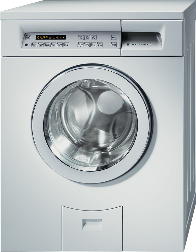 V-ZUG Waschautomat Unimatic S, 8 kg, Blende ChromeClass, Türbandung links, 400V, A+++