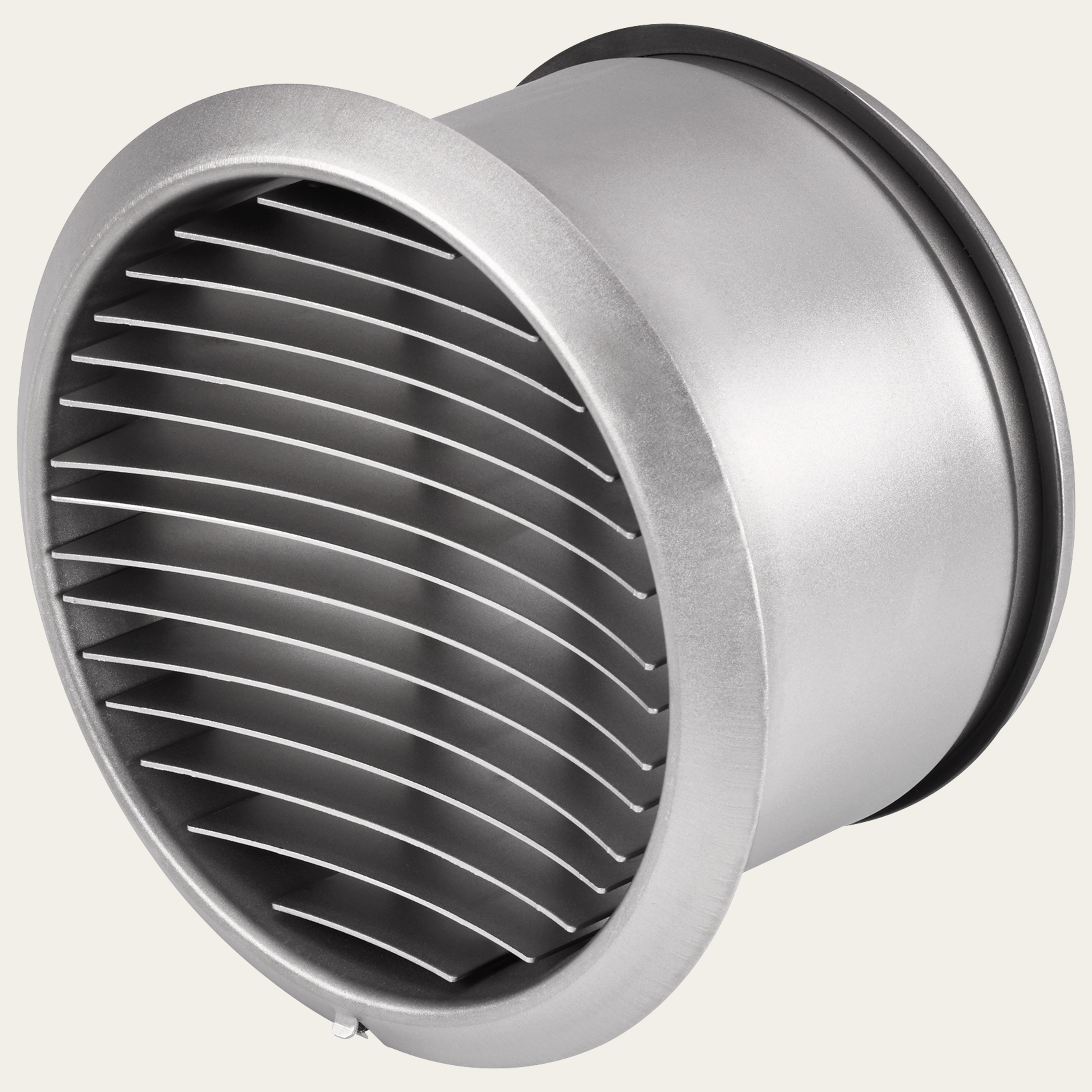 Prime Turbo Wetterschutzgitter rund, Edelstahl ohne Rückstauklappe, ø 150 mm
