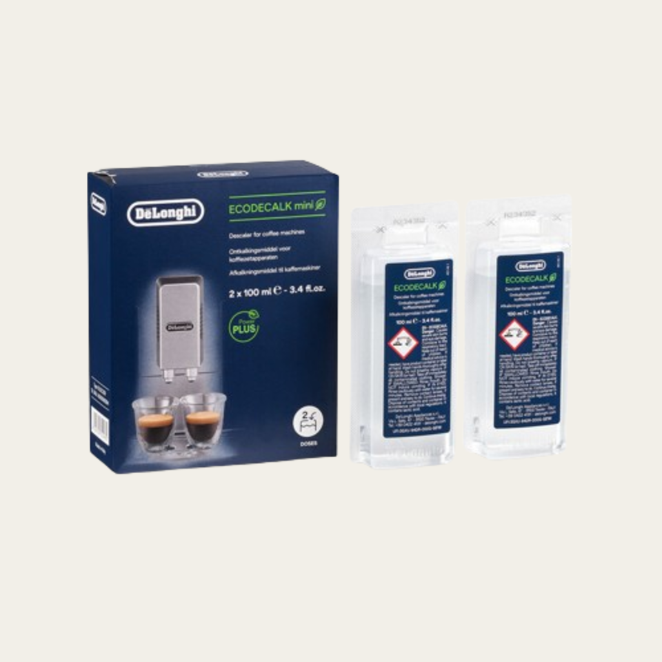 EcoDecalk Mini, ontkalker voor volautomatische koffiemachines, 2x 100 ml (BE, FR) - let op de veiligheidsinstructies!