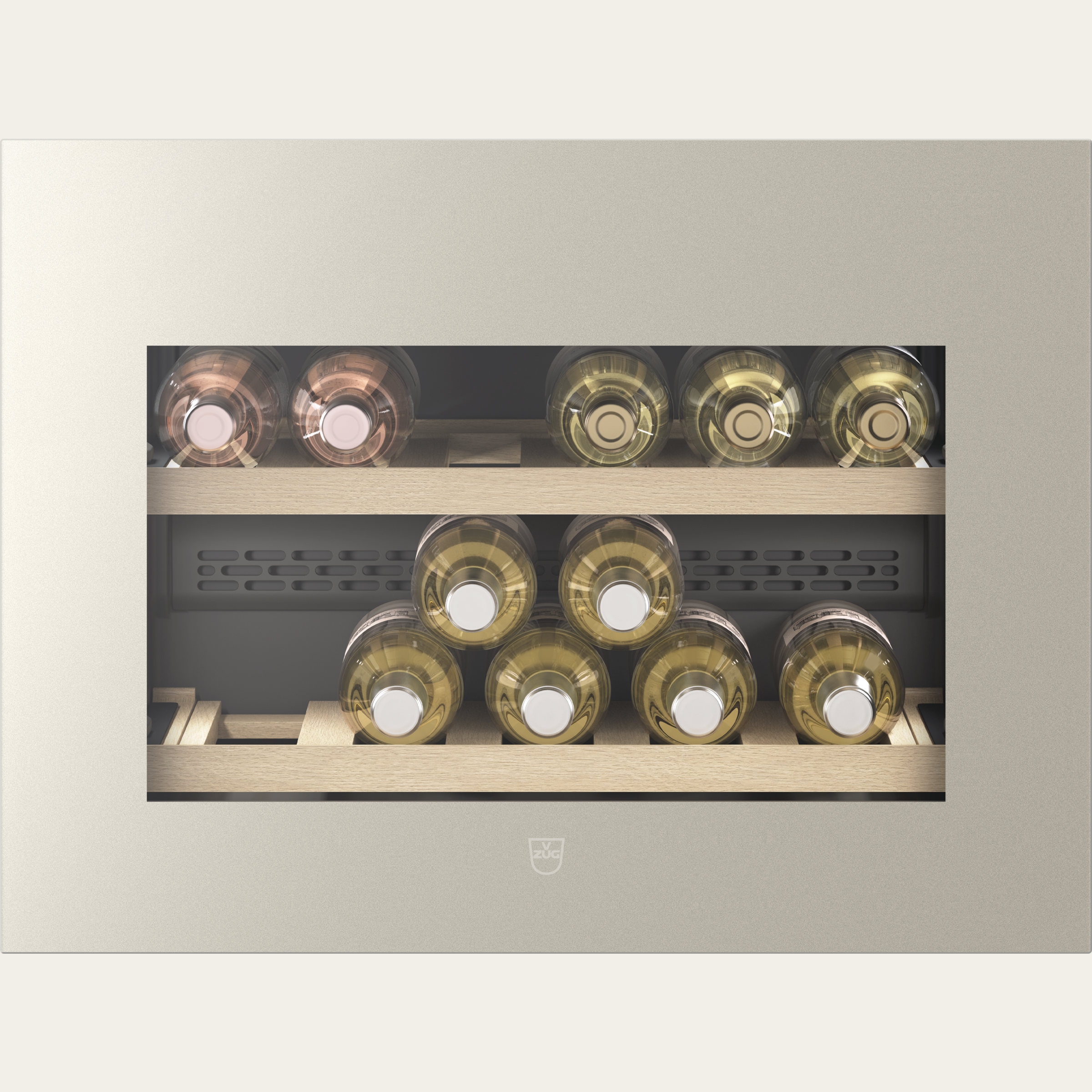 V-ZUG Køle-/fryseskab WineCooler V4000 45, Breddestandard: 60 cm, Højdestandard: 45 cm, Spejlglas Pearl, Dørhængsel: venstre, Energieffektivitetsklasse: D, TouchControl