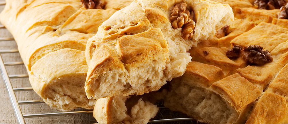 Focaccia alle noci