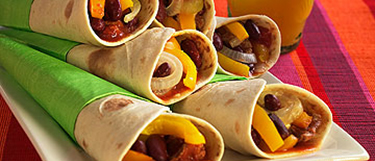 Fajitas met rundvleesvulling