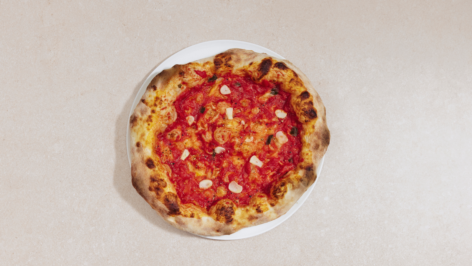 Pizza marinara (Neapolitan sailor-style pizza)