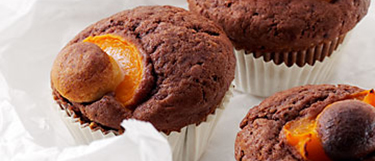 Muffins aux abricots et au massepain