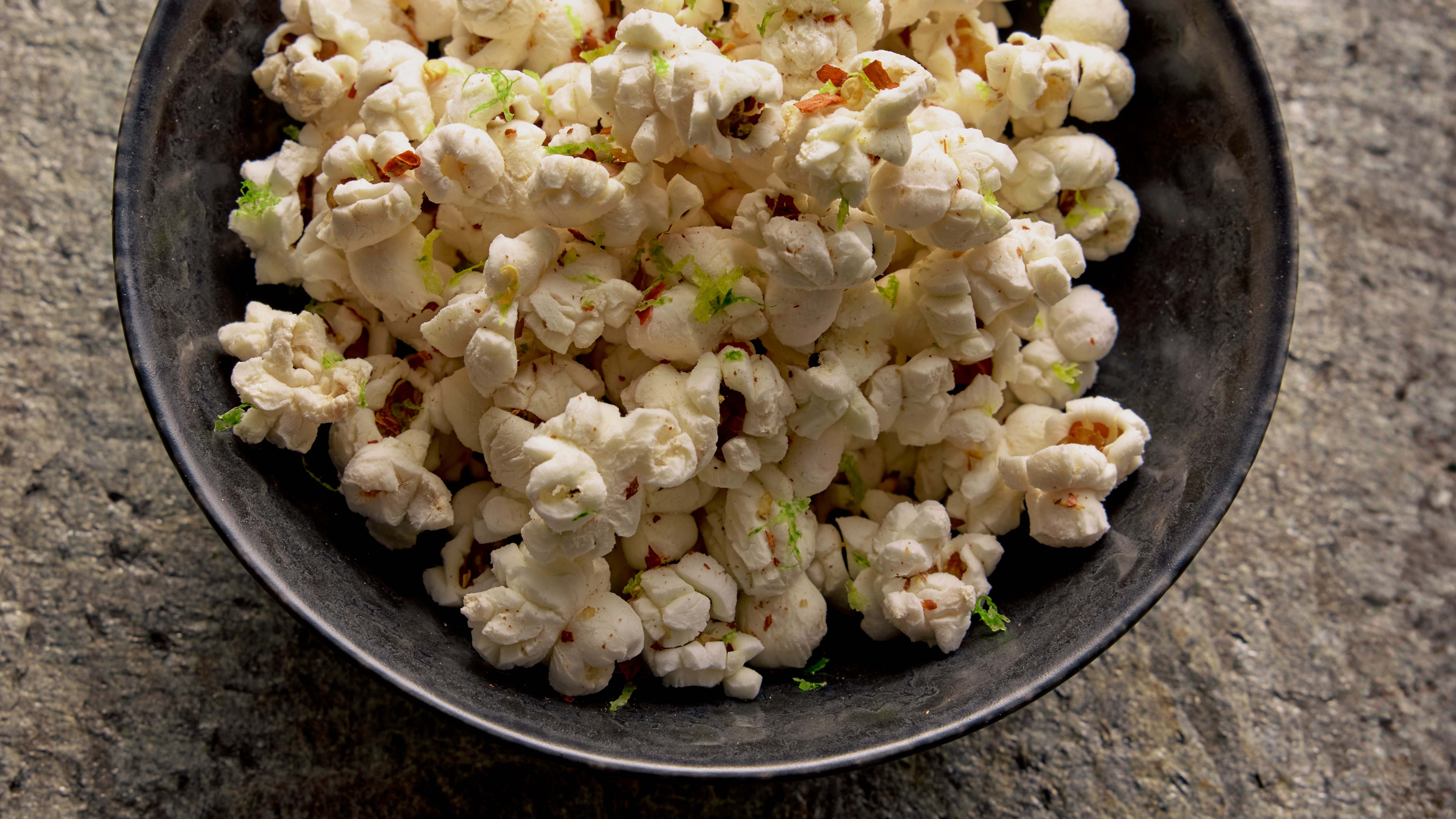 Chilli and lime popcorn