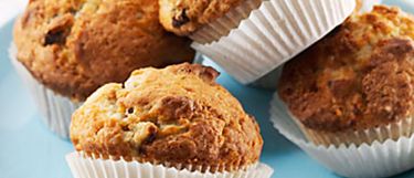 Muffins met banaan en chocolade