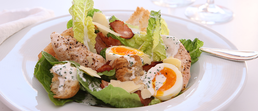 Caesar salad with chicken
