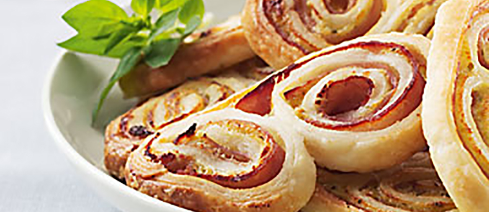 Palmiers au jambon