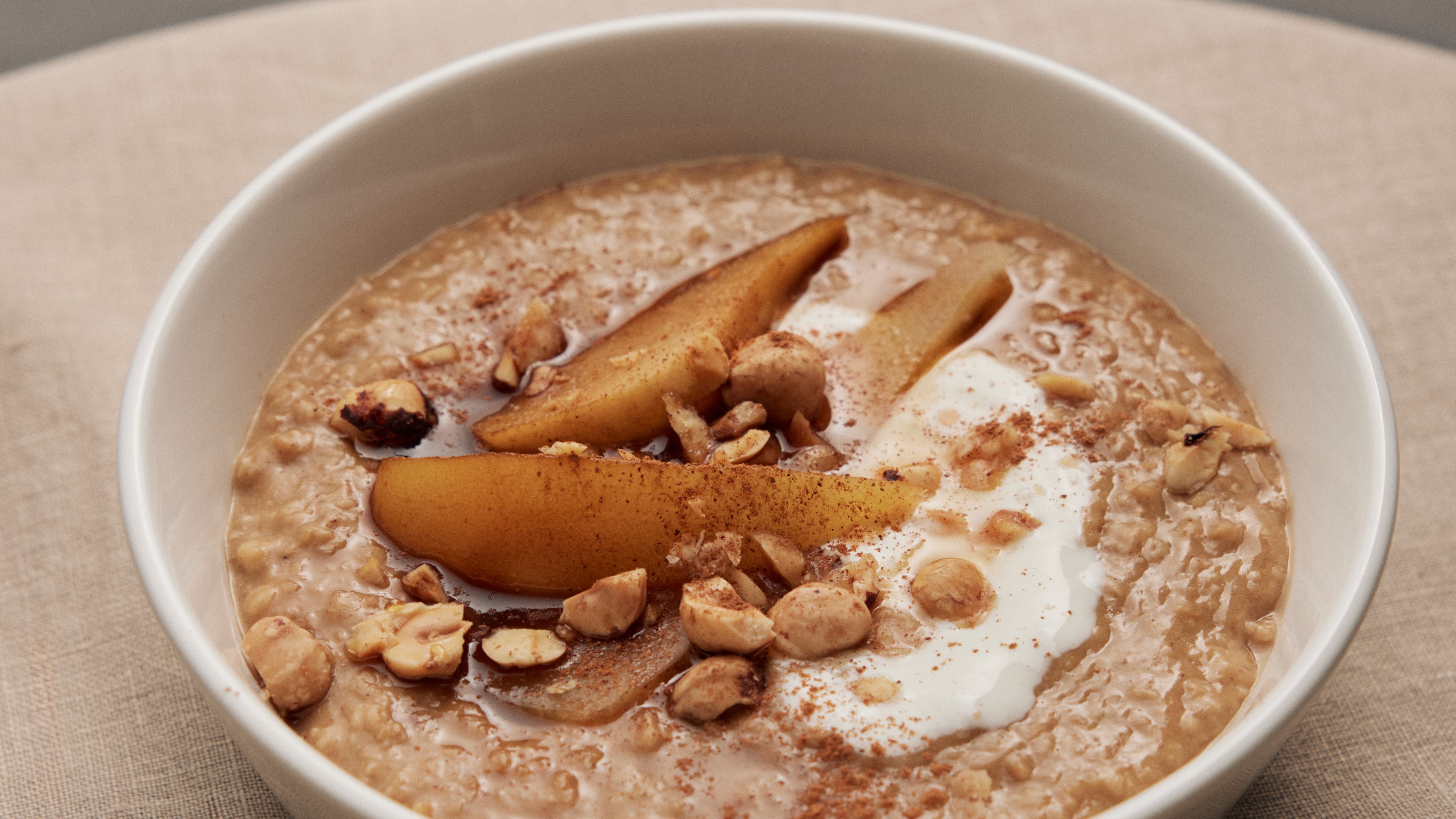 Porridge with pears