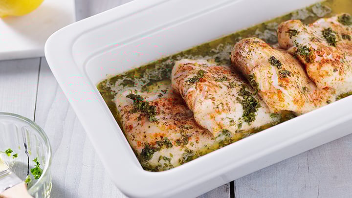 Snoekbaarsfilets met verse kruiden