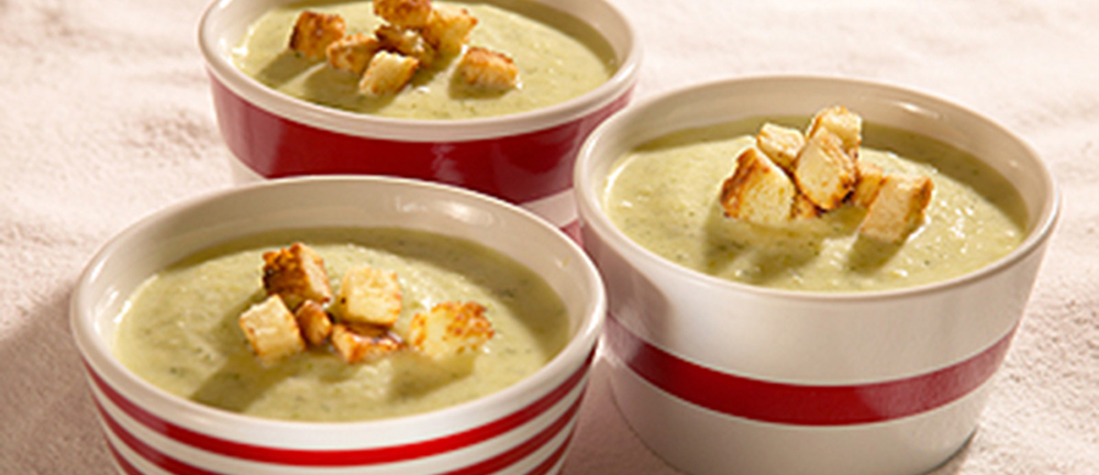 Cold courgette soup