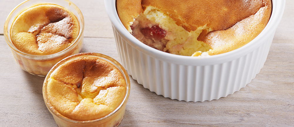 Soufflé au séré et aux fruits