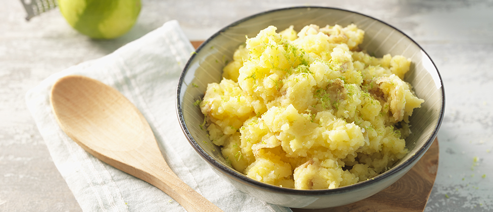 Mashed potato with lime