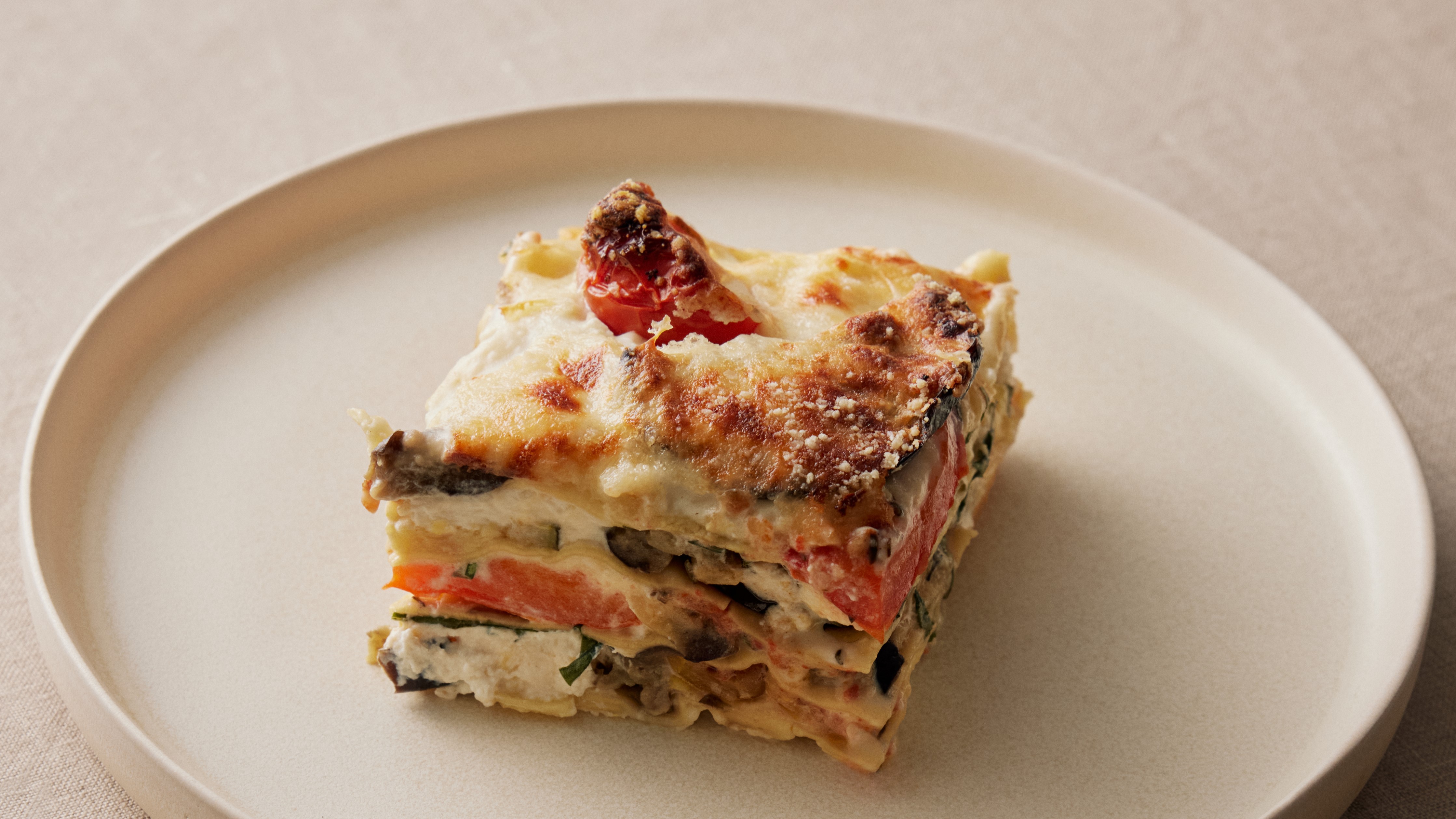 Vegetable and ricotta lasagne