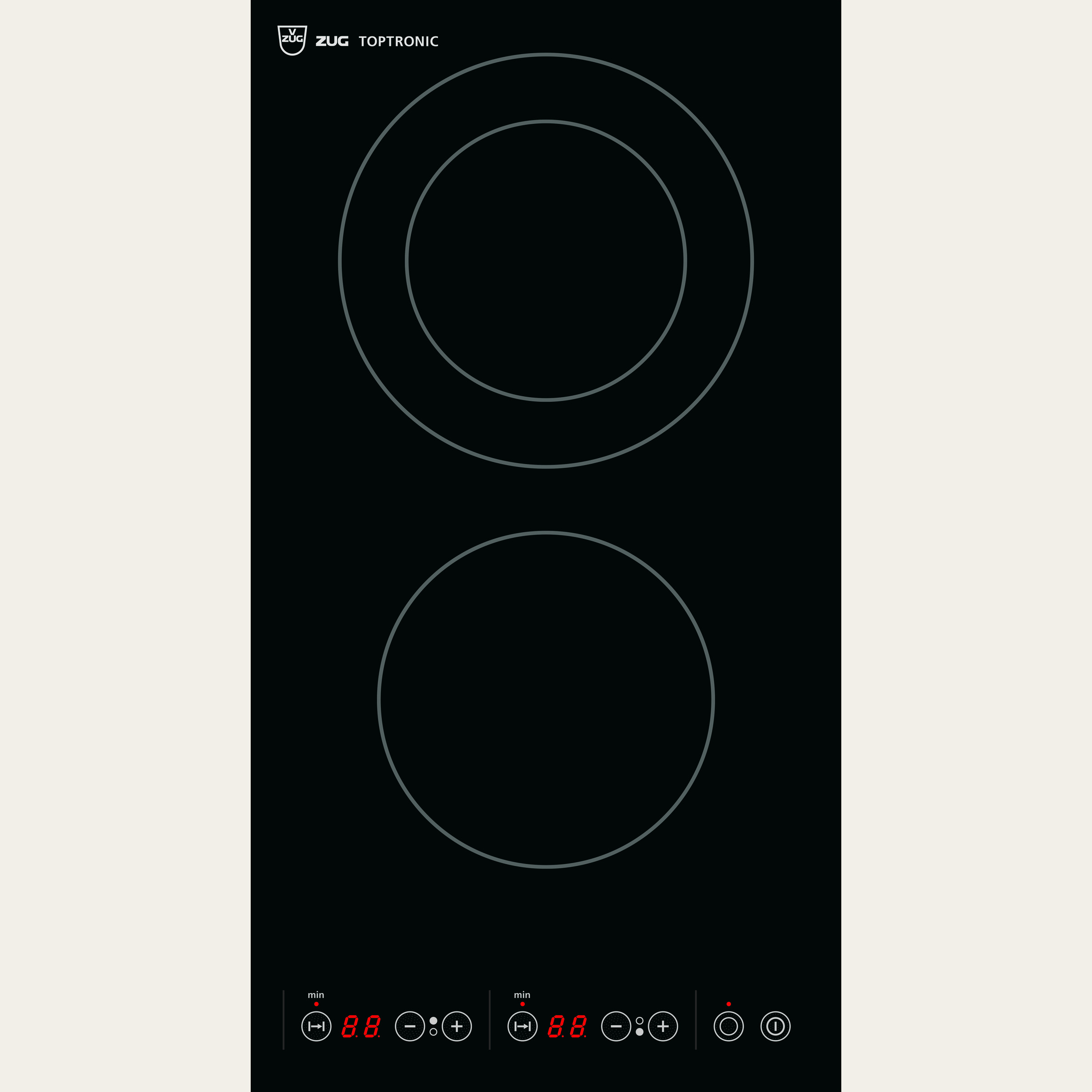 V-ZUG Glass ceramic hob Toptronic GK25TEZ